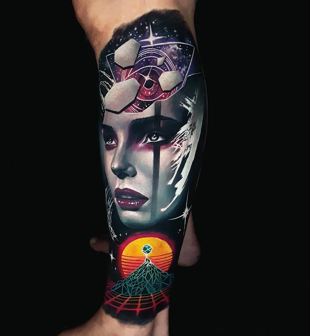 Tattoo artist Akbar ATA Tawakkal, authors style realistic tattoo, surrealism art | Indonesia, Bali
