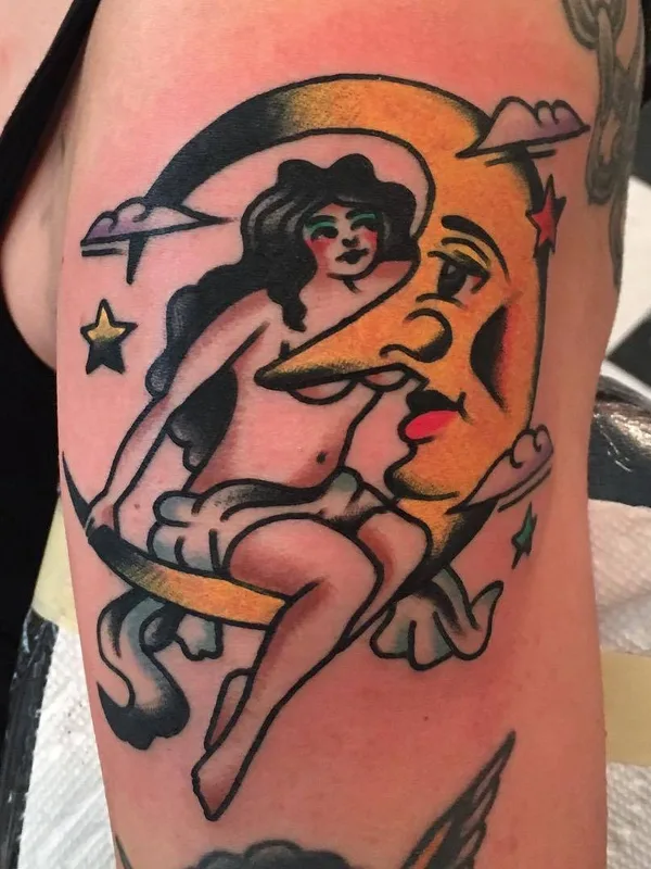 female color old school Tatuaggio su forearm #23550 | Tatuatore Akira Latanzio