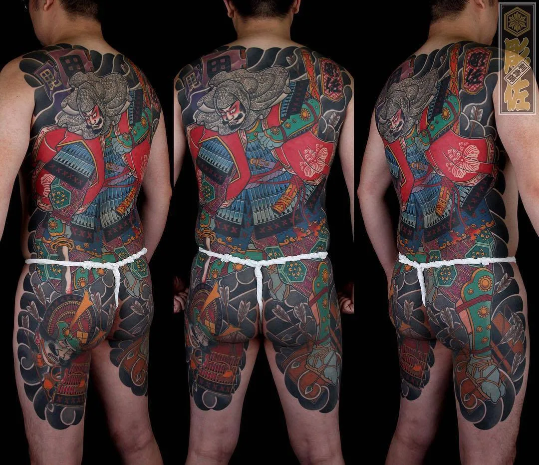 Tatuagem artista Diao Zuo, cor tradicional oriental japonesa | Taiwan