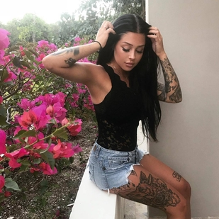 🔥 Горячие фото, портфолио модели  #24053 Тату модель Valerie Cossette