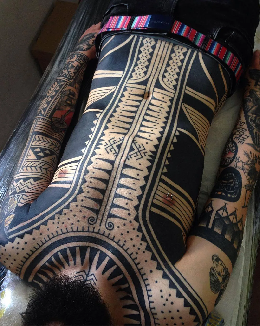 Tattoo artist Aivaras Lee, black authors style ornamental tattoo | Lithuania