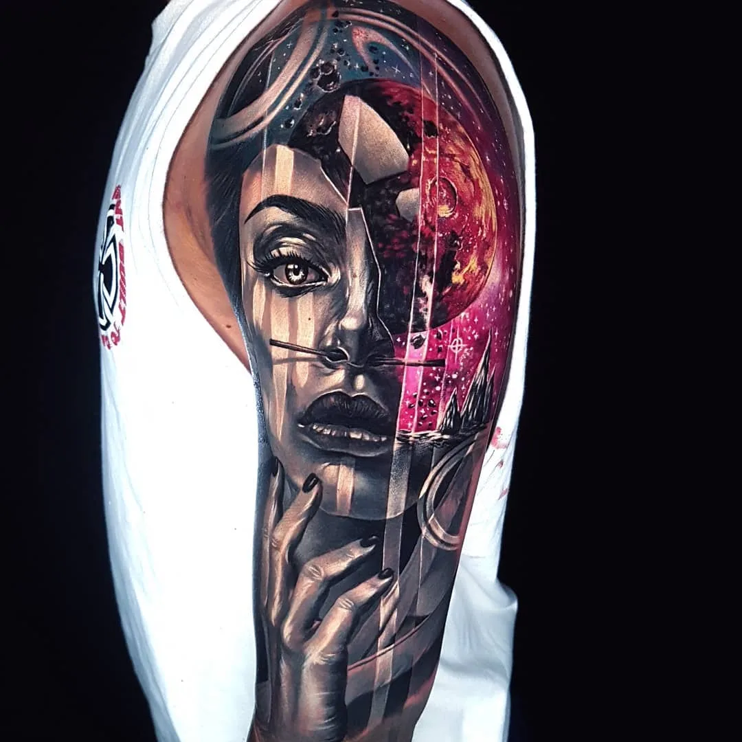 Tattoo artist Akbar ATA Tawakkal, authors style realistic tattoo, surrealism art | Indonesia, Bali