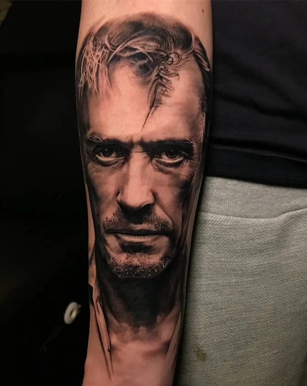 Realism Portrait tattoo on Forearm