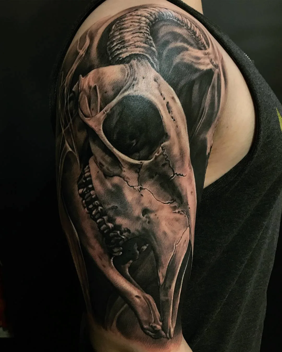 Tattoo artist Zhang Po, color and black&grey portrait tattoo realism | USA