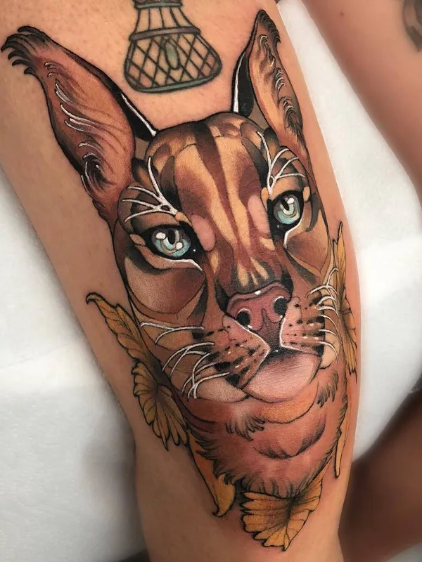 color illustrative Tatuaggio su thigh #23400 | Tatuatore Marty Early