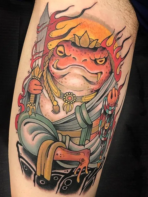 color japanese tattoo on thigh #23695 | Tattoo Artist Guindero