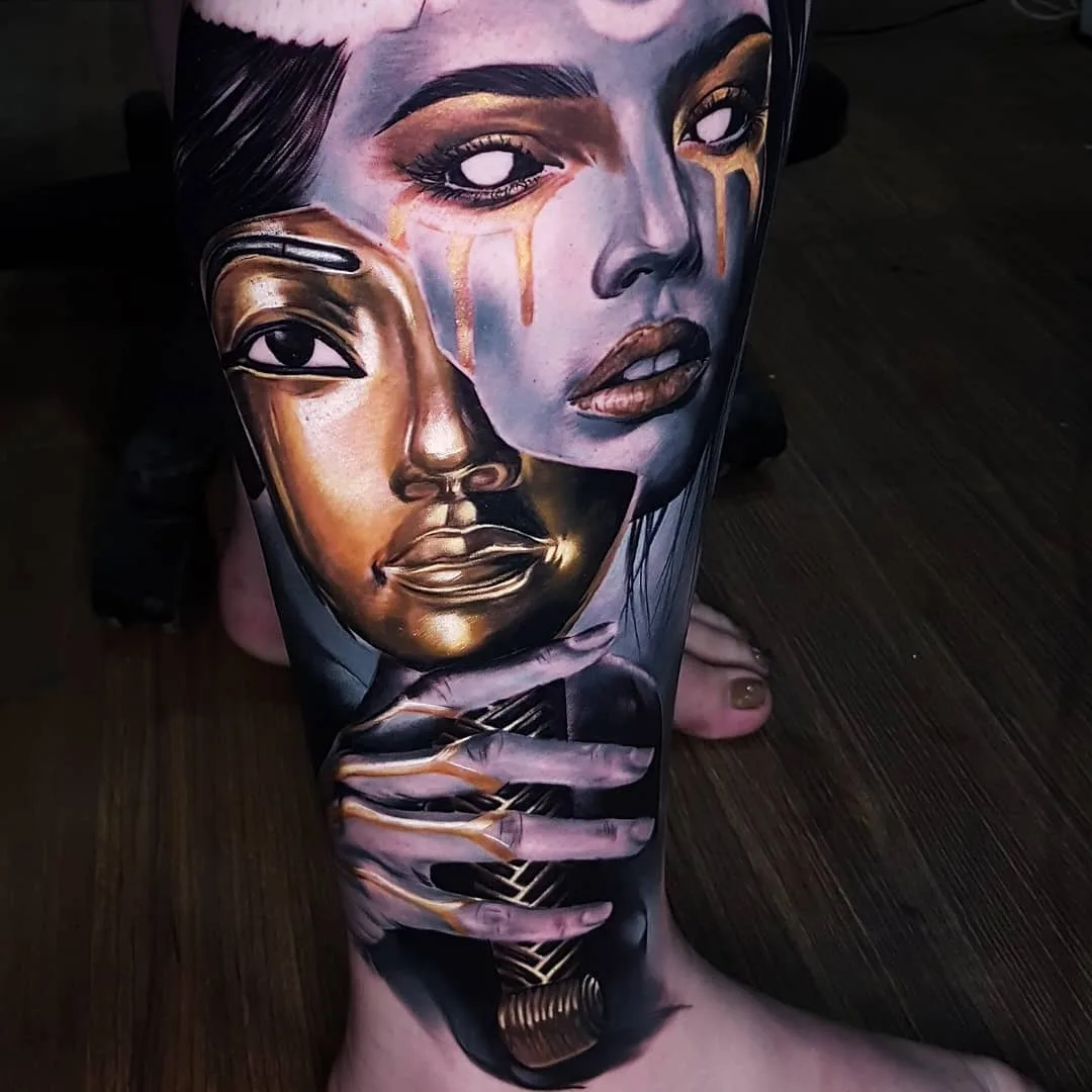 Tattoo artist Akbar ATA Tawakkal, authors style realistic tattoo, surrealism art | Indonesia, Bali