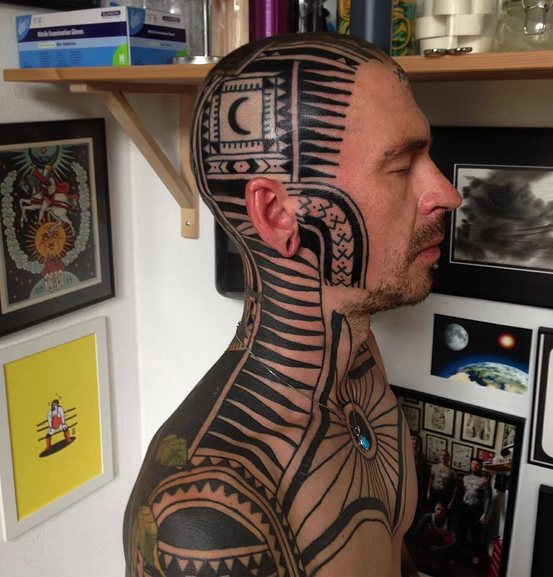 Tattoo artist Aivaras Lee, black authors style ornamental tattoo | Lithuania