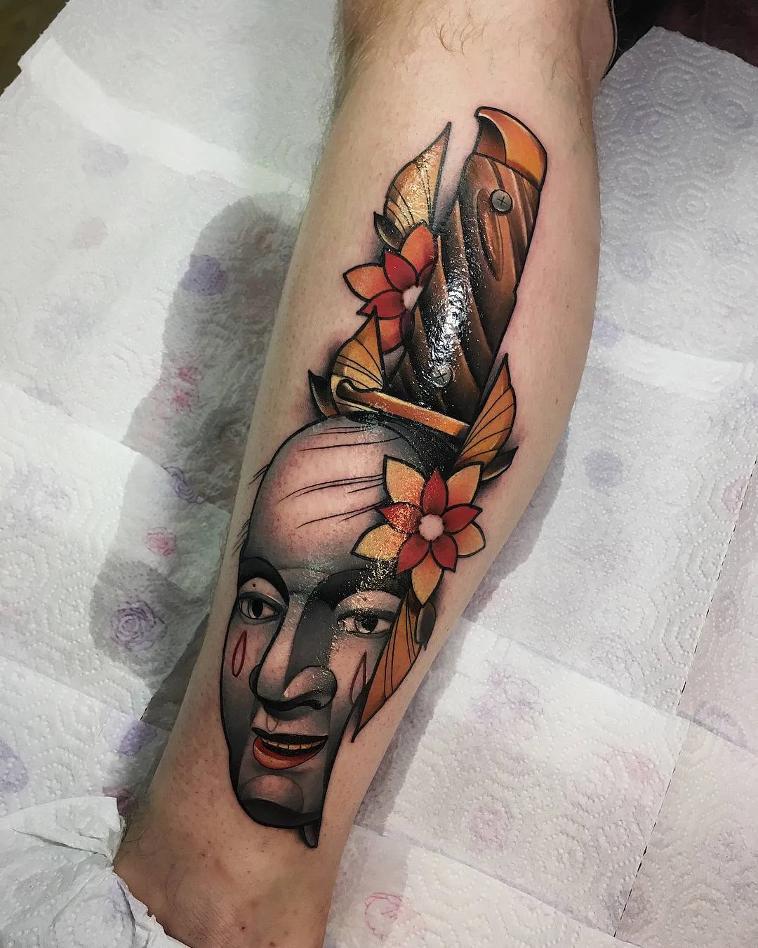 Artista de tatuagem Sasha Akulov, tatuagem colorida neo tradicional, nova escola | Rússia