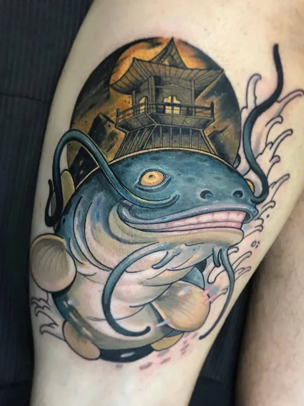 color japanese tattoo on thigh #23700 | Tattoo Artist Guindero