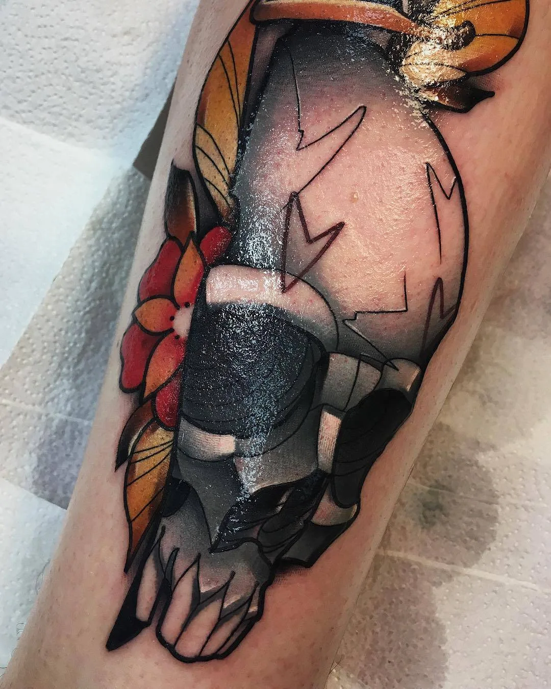 Artista de tatuagem Sasha Akulov, tatuagem colorida neo tradicional, nova escola | Rússia
