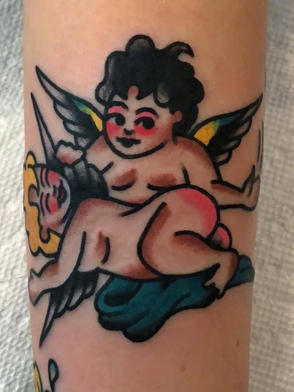 color traditional Tatuaggio su forearm #23557 | Tatuatore Akira Latanzio