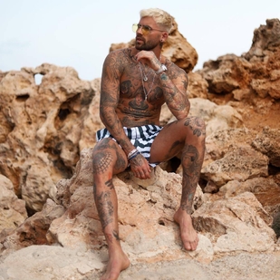 🔥 Горячие фото, портфолио модели  #23762 Тату модель Chris Perceval