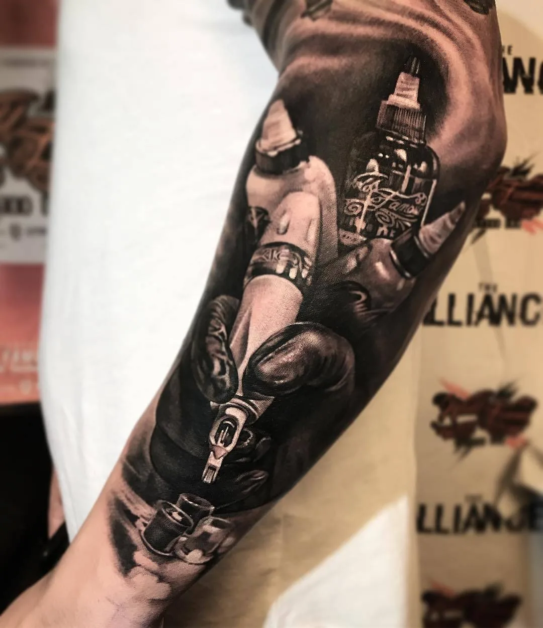 Tattoo artist Zhang Po, color and black&grey portrait tattoo realism | USA
