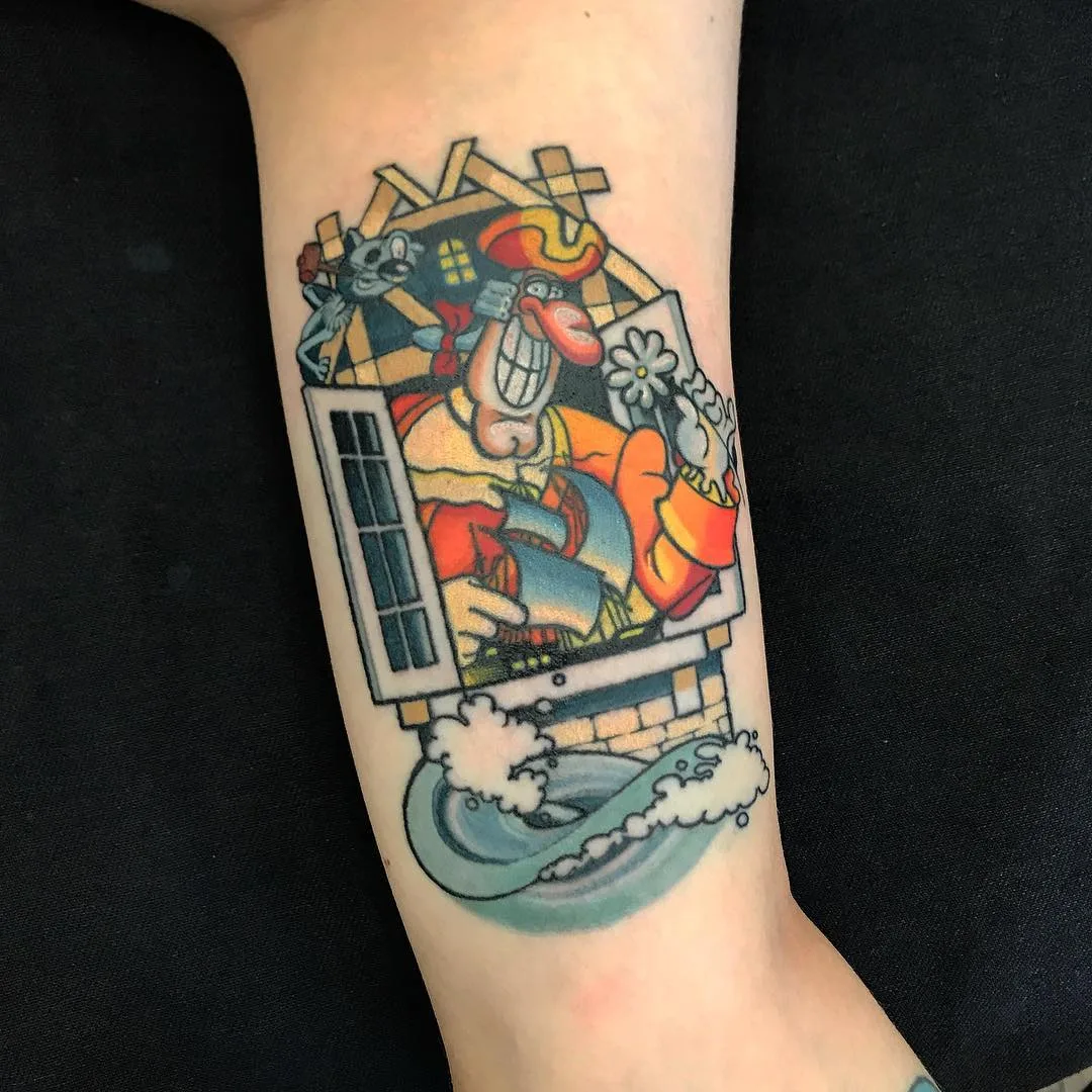Tattoo Artist Dima Inmirrioi, color authors style new school tattoo, realism | Russia