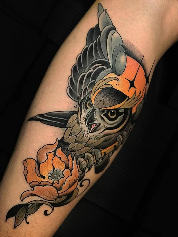 color neo traditional tattoo on forearm #23697 | Tattoo Artist Guindero