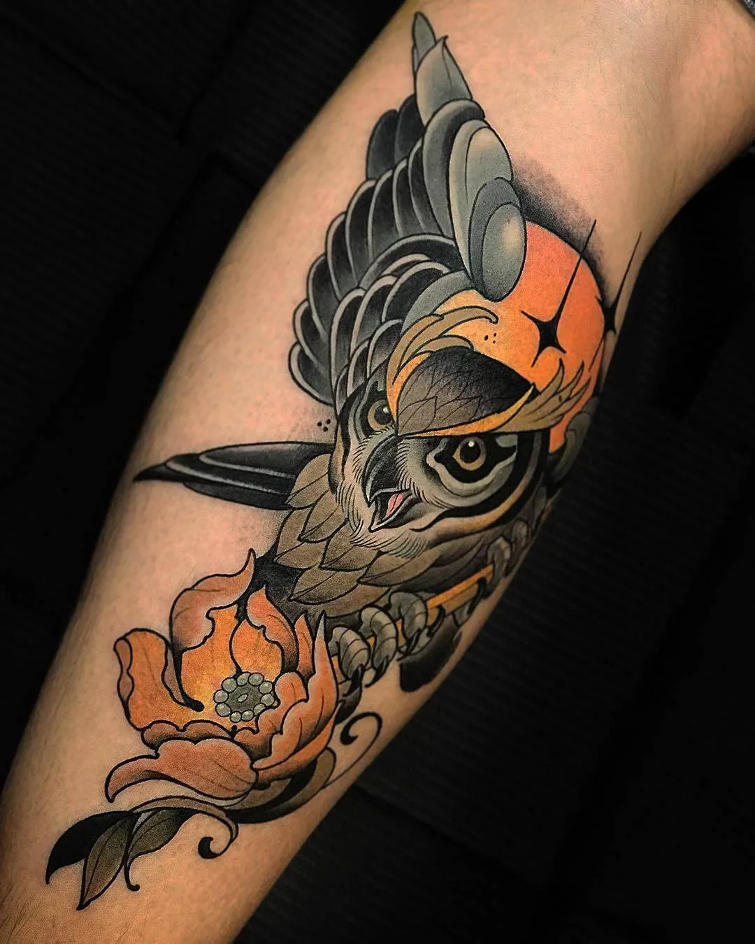 Tattoo artist Guindero, color new school neo traditional tattoo | Spain