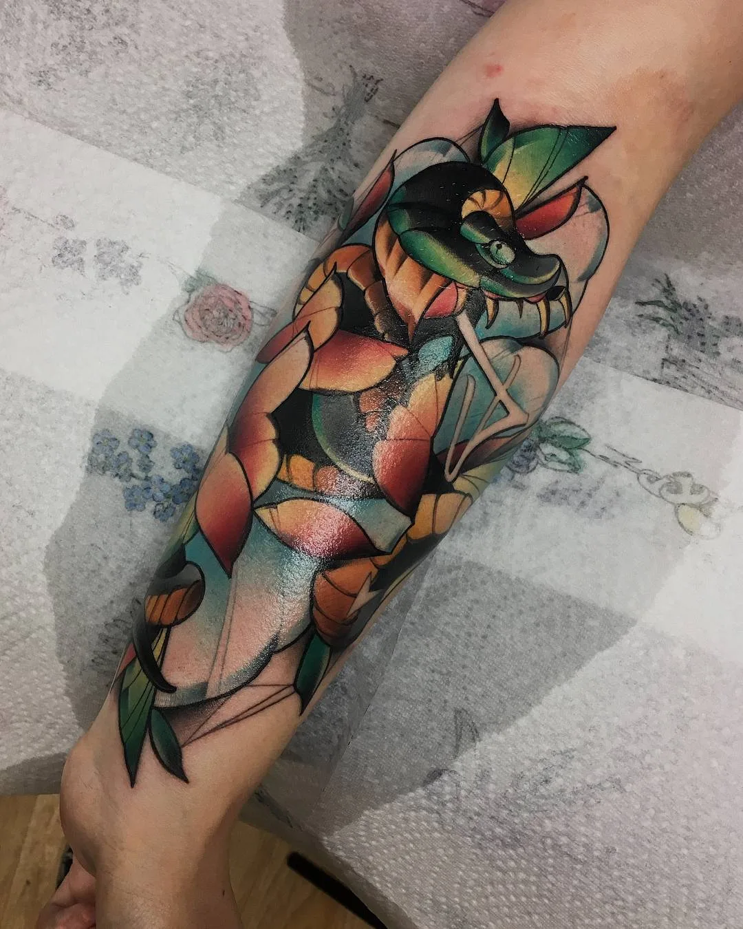 Artista de tatuagem Sasha Akulov, tatuagem colorida neo tradicional, nova escola | Rússia
