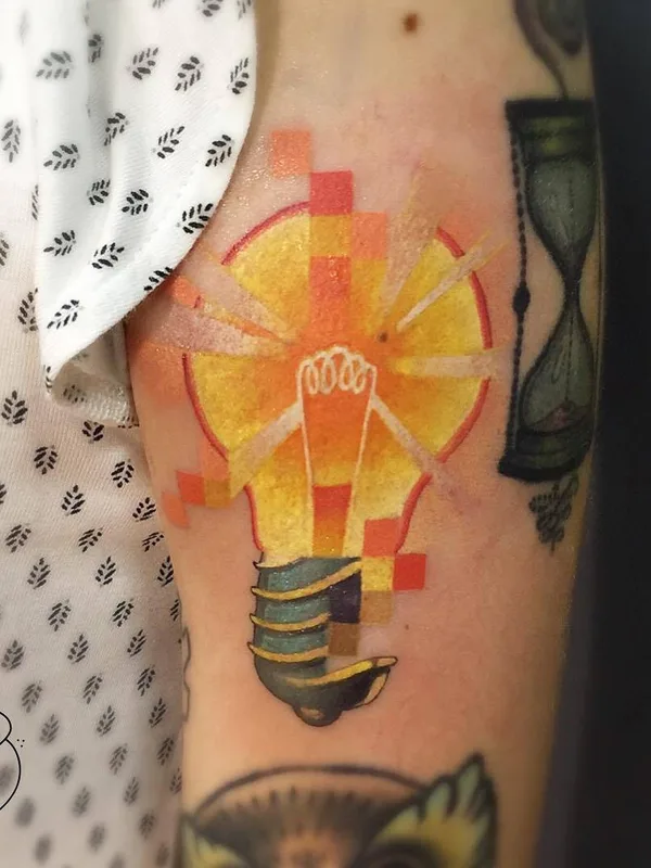 color pop art 纹身 在 forearm #23473 | 纹身师 Лёша Лауз