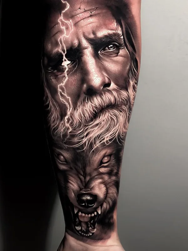 black and grey realism татуировка на forearm #23318 | Тату мастер Samurai Standoff