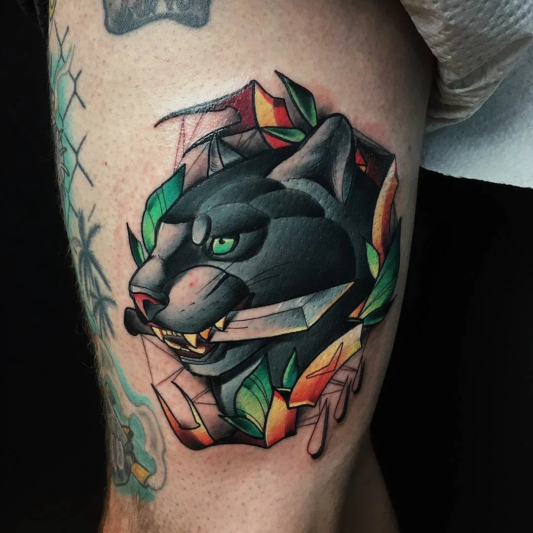 Artista de tatuagem Sasha Akulov, tatuagem colorida neo tradicional, nova escola | Rússia