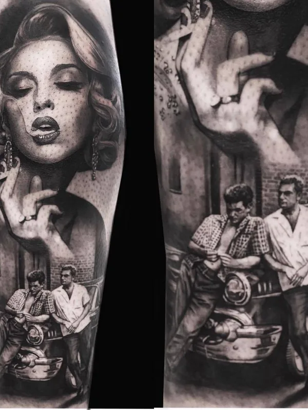 black and grey realism татуировка на forearm #23672 | Тату мастер Matteo Pasqualin
