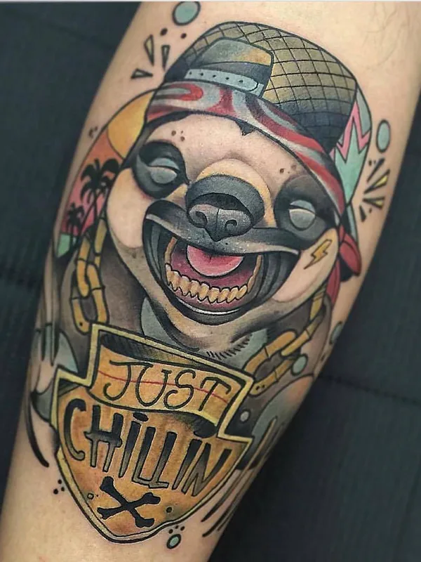 color new school tattoo on forearm #23703 | Tattoo Artist Guindero