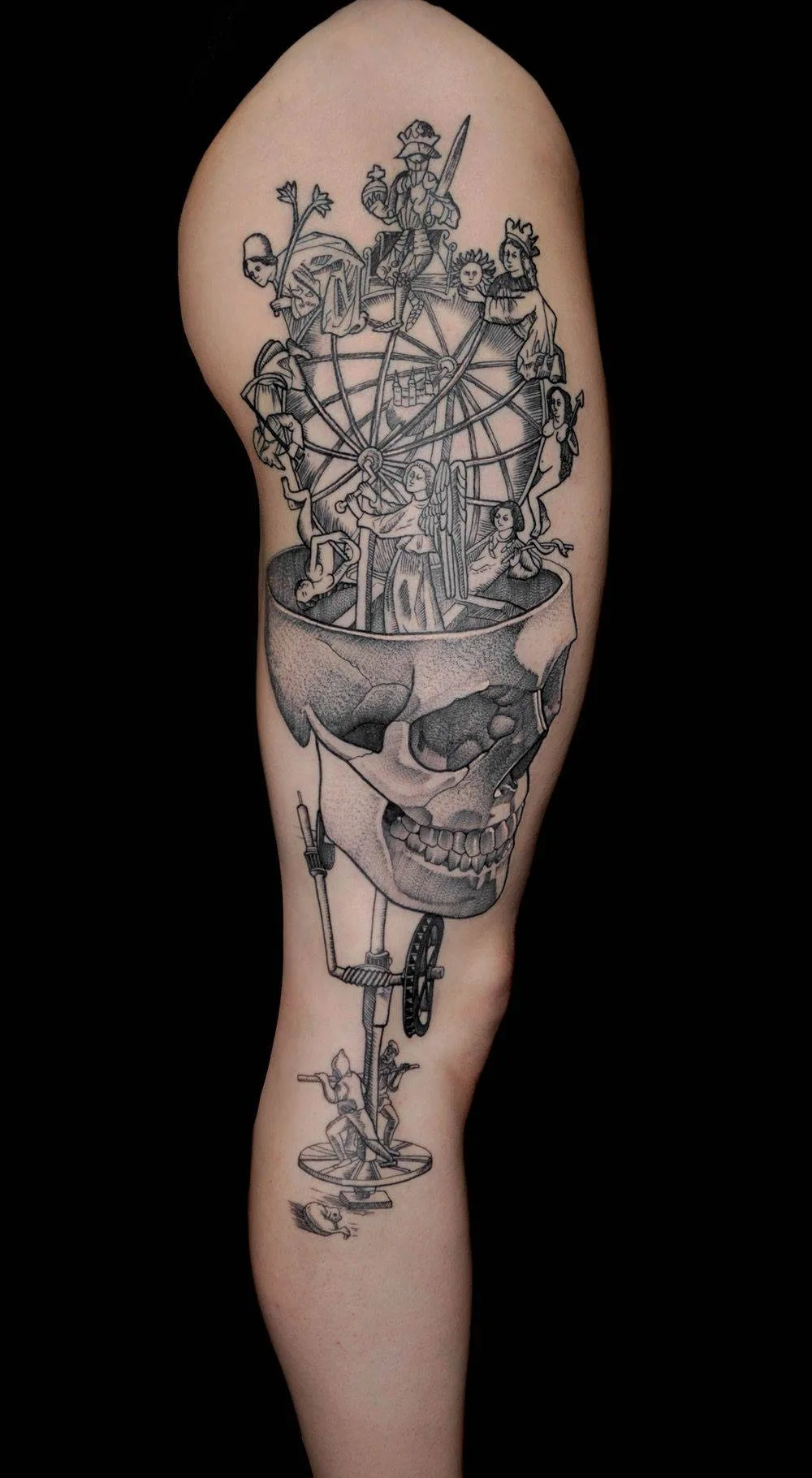 Tattoo artist Marcin Pawlus, tattoo studio DWA ŚLEDZIE , color and black authors style tattoo| Poland