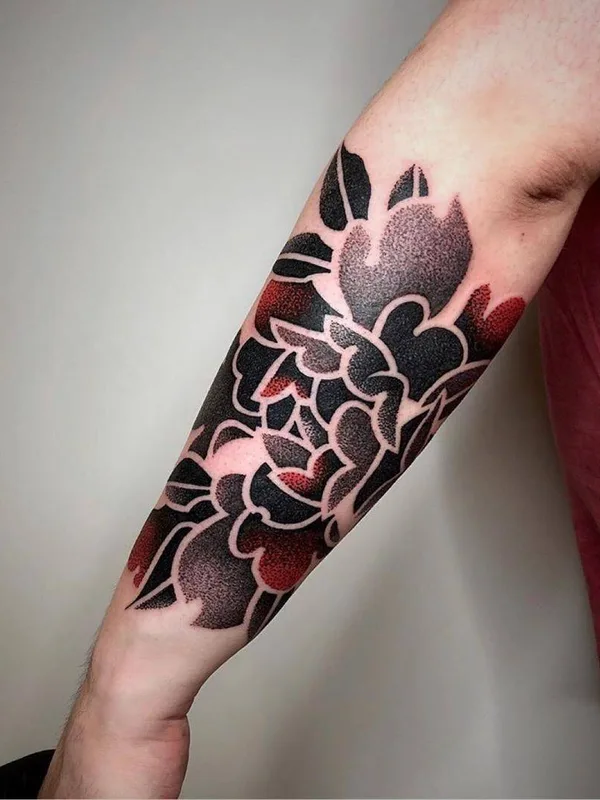 color blackwork Tatuagem em forearm #31985 | Tatuador Sebastian Kandinsky