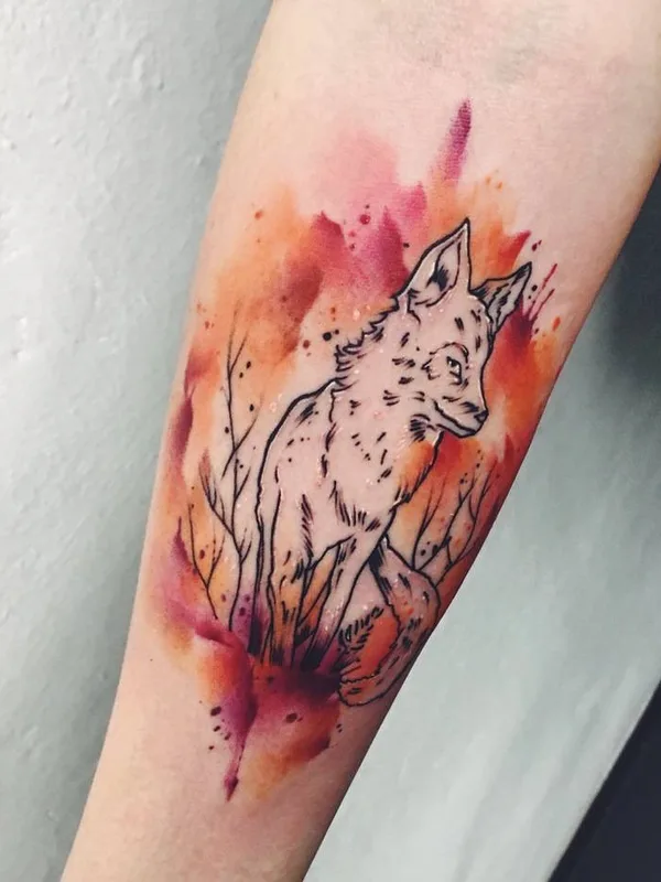 color watercolor tattoo on forearm #32144 | Tattoo Artist Filip Fabian