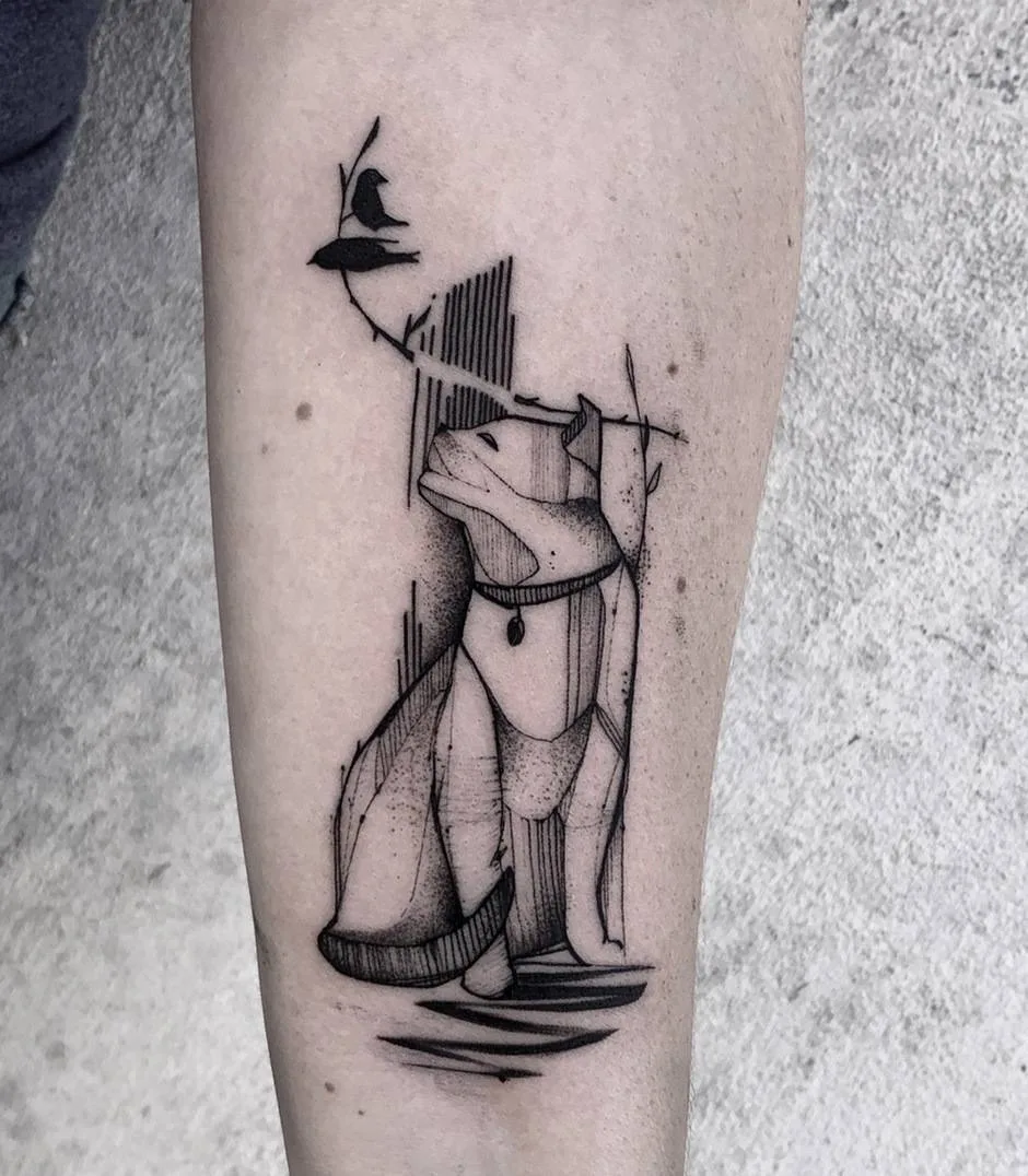 Tattoo artist Filip Fabian, watercolor, dotwork, linework tattoo | Prague, Czech Republic