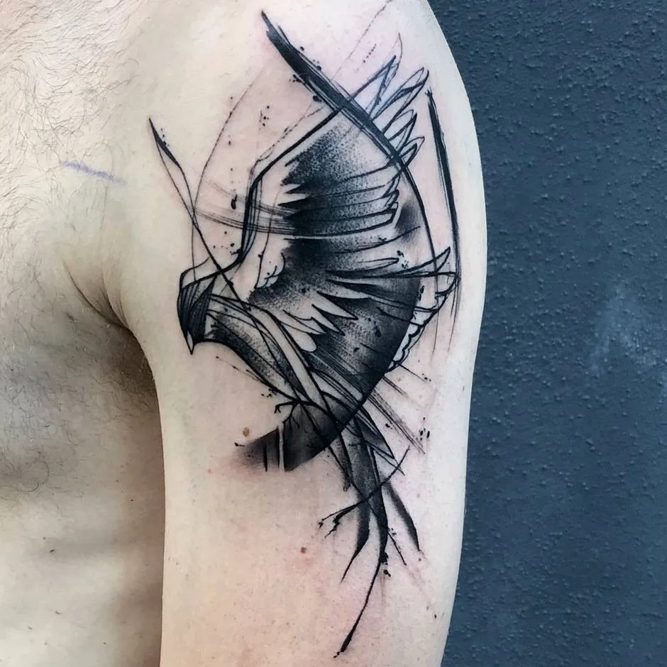 Tattoo artist Filip Fabian, watercolor, dotwork, linework tattoo | Prague, Czech Republic