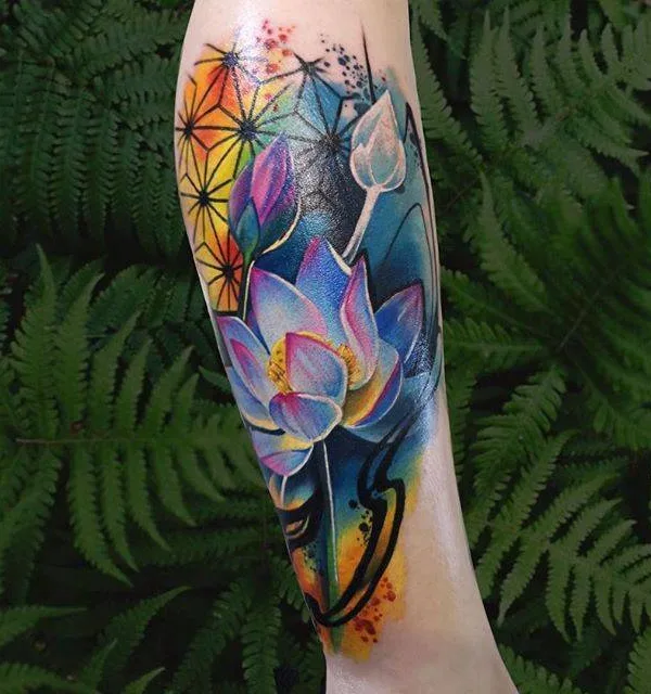 color watercolor Tatuagem em forearm #32154 | Tatuador Svetlana Shamber