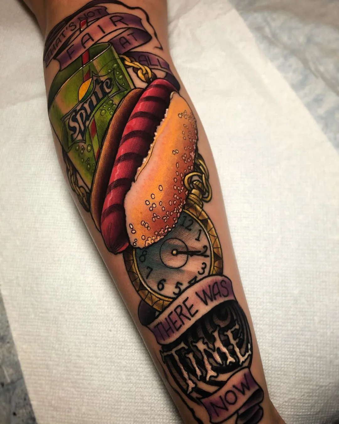 Tattoo artist Jeff Saunders, color neotraditional tattoo | United States