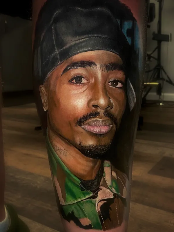 color realism 纹身 在 calf #37069 | 纹身师 Craig Startin