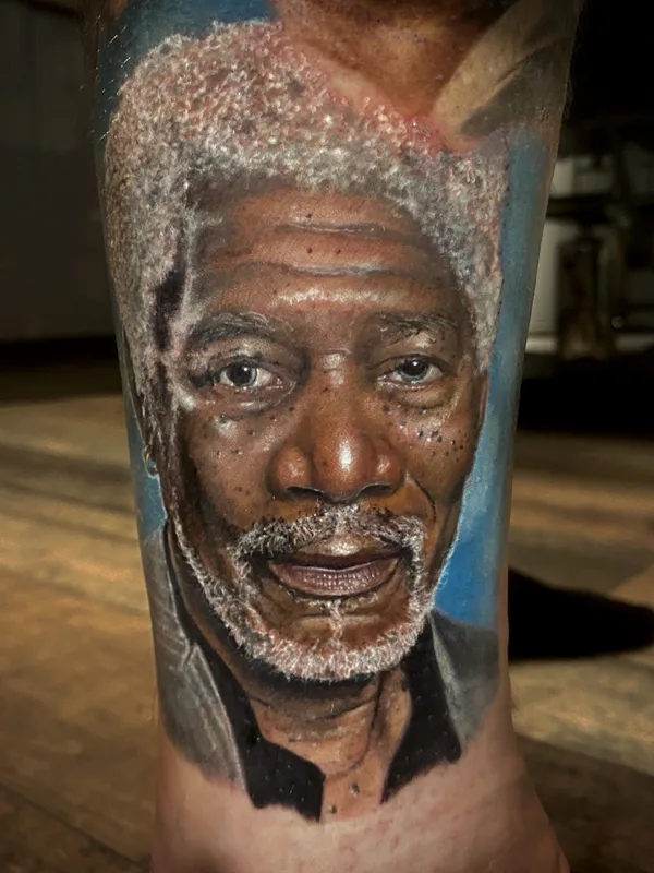 color realism 纹身 在 calf #37071 | 纹身师 Craig Startin