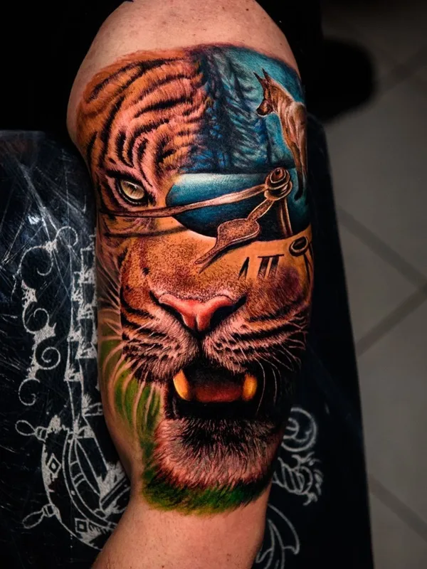 color realism tatouage sur upper arm #37086 | Artiste tatoueur Lena Diamanti