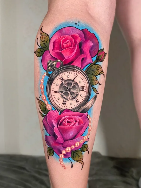 color realism татуировка на calf #41770 | Тату мастер Кристина Галиулина / Crystal Tattoo