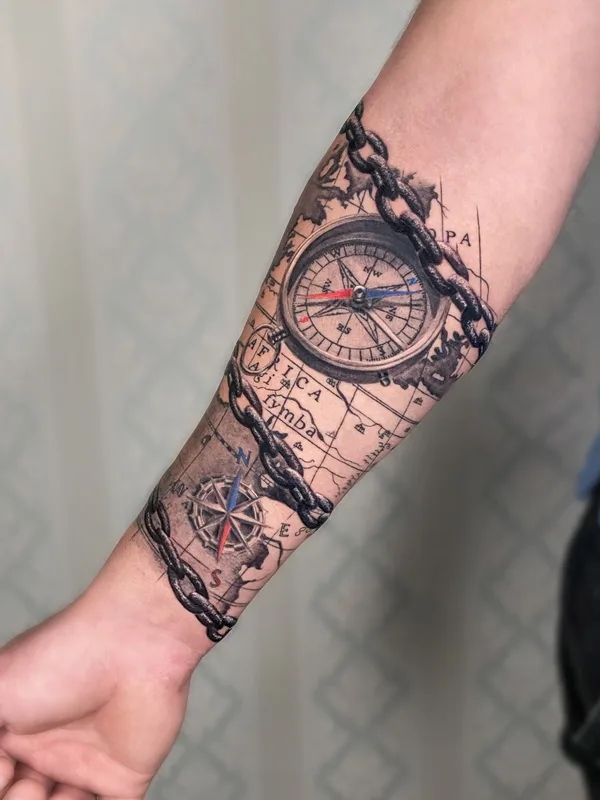male black and grey realism татуировка на forearm #41772 | Тату мастер Кристина Галиулина / Crystal Tattoo