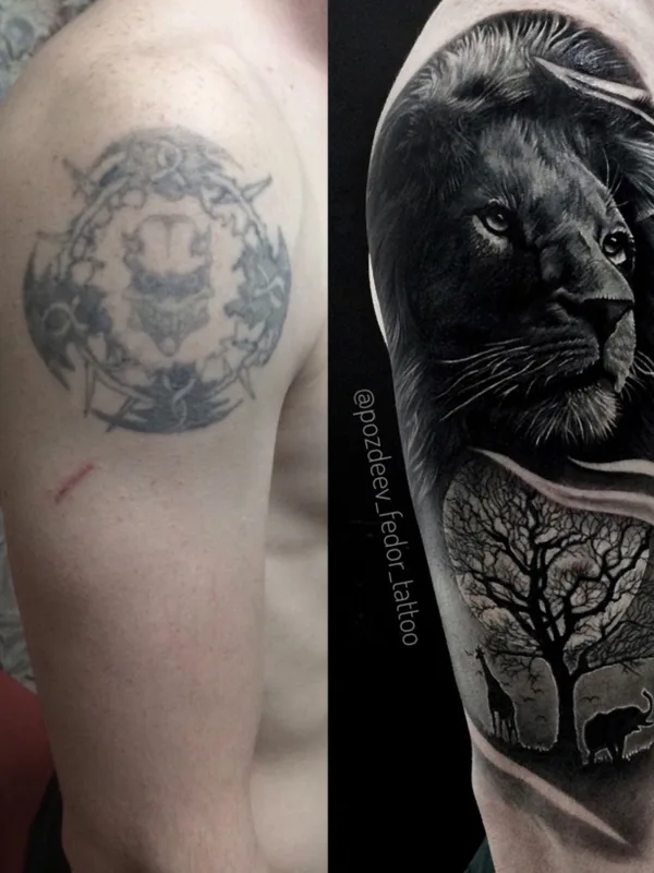 black and grey realism 타투 부위 full sleeve #41832 | 타투이스트 Поздеев Федор