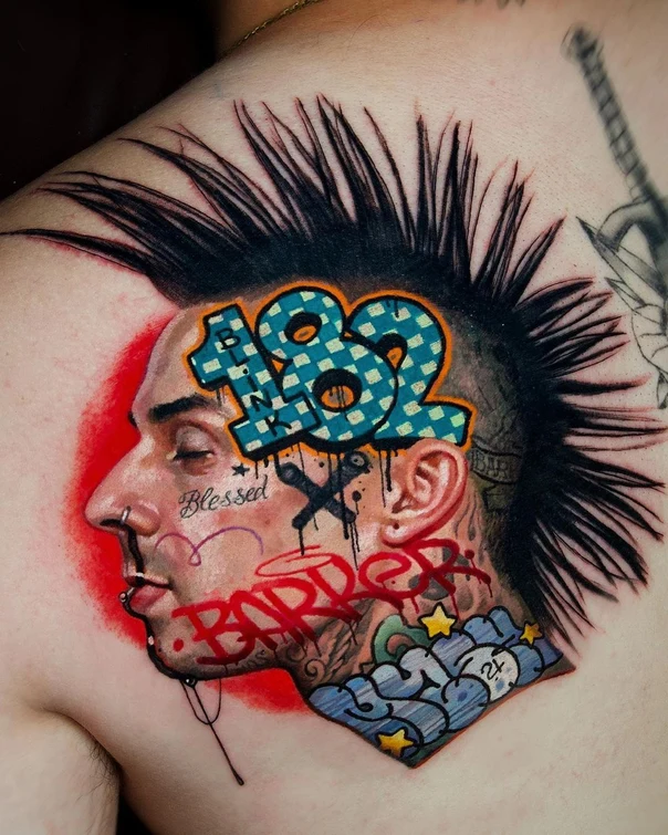 Портретная Portrait, Lettering tattoo на Дельта