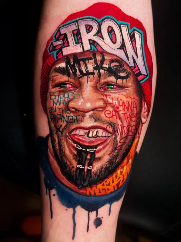 male color realism Tatuagem em calf #42014 | Tatuador Алексей Машков