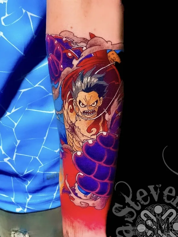 color anime tattoo auf forearm #42023 | Tätowierer Stevens Mosquera