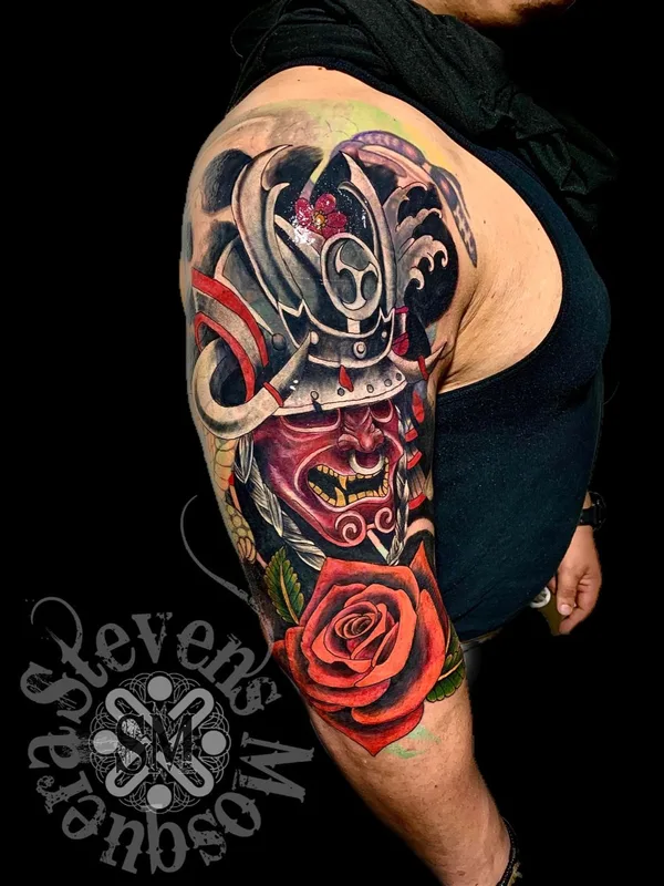 male color japanese tattoo auf full sleeve #42021 | Tätowierer Stevens Mosquera