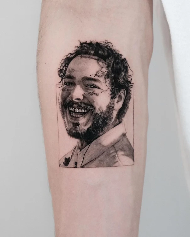 Портретная Portrait tattoo на Предплечье