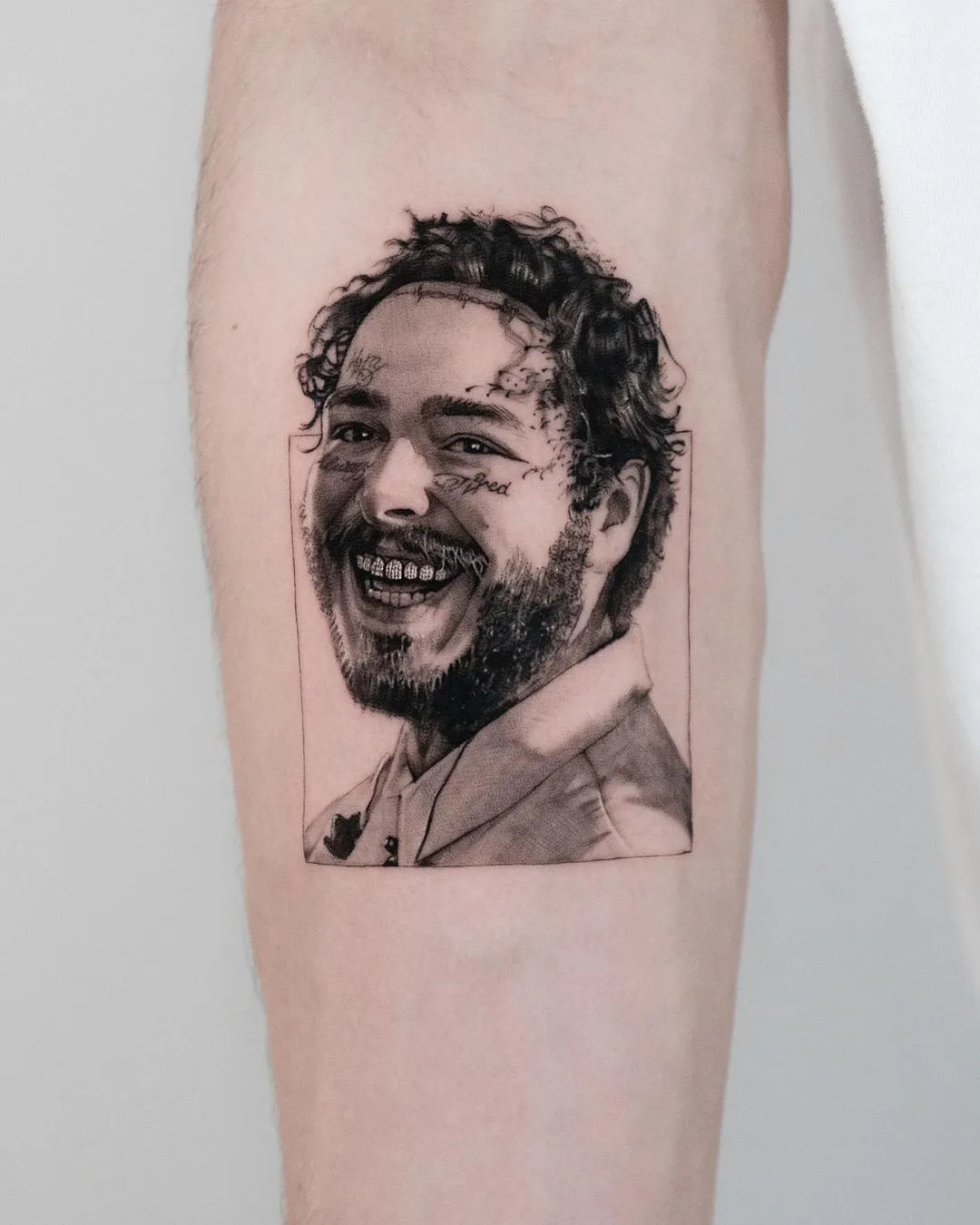 Тату-портрет Post Malone