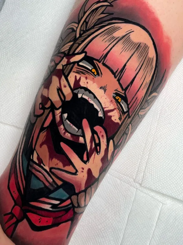 color anime tatuaje en forearm #58213 | Tatuador Chris House