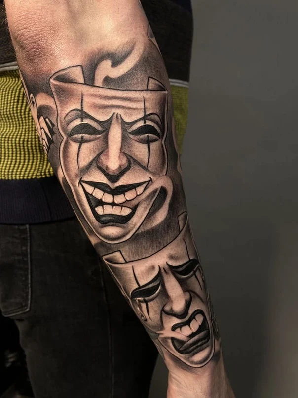Chicano Masks tattoo on Forearm