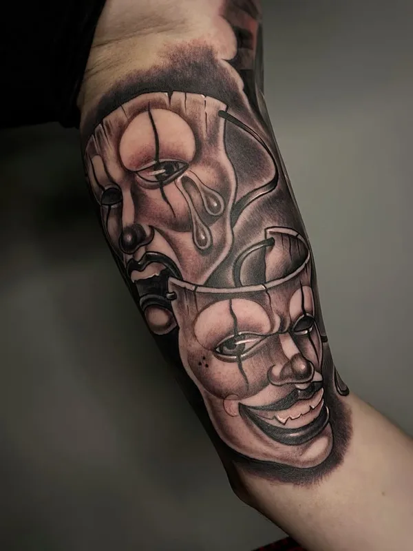 black and grey black and grey Tatuaggio su forearm #58378 | Tatuatore Baby G