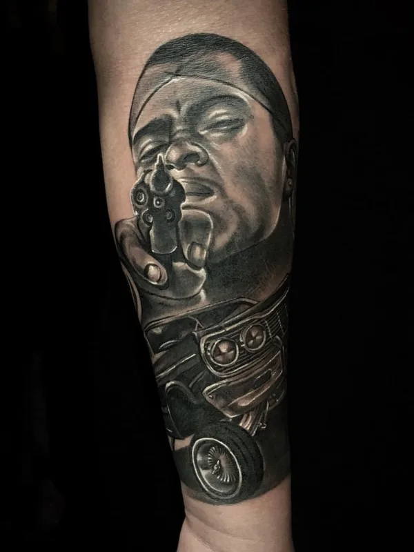 male black and grey realism Tatuaggio su forearm #58381 | Tatuatore Baby G